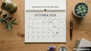 Important Days in October 2026: Check List of National and International Events