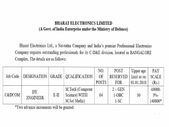 ಭಾರತ್ ಎಲೆಕ್ಟ್ರಾನಿಕ್ಸ್ ಲಿಮಿಟೆಡ್ ನಲ್ಲಿ ಡೆಪ್ಯುಟಿ ಇಂಜಿನಿಯರ್ ಹುದ್ದೆಗಳ ನೇಮಕಾತಿ ಭಾರತ್ ಎಲೆಕ್ಟ್ರಾನಿಕ್ಸ್ ಲಿಮಿಟೆಡ್ ನಲ್ಲಿ ಡೆಪ್ಯುಟಿ ಇಂಜಿನಿಯರ್ ಹುದ್ದೆಗಳ ನೇಮಕಾತಿ