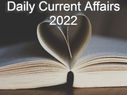 20 October 2022 Daily Current Affairs: 20 अक्टूबर के लेटस्ट करेंट अफेयर्स