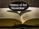 3 नवंबर से जुड़ा भारतीय इतिहास (History of 3 November)