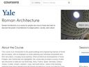 யேல் பல்கலைக்கழகத்தில் ஆன்-லைனில் ரோமன் ஆர்க்கிடெக்ச்சர் படிப்பு