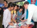 Indian Students Gathering At Foreign EducationFair