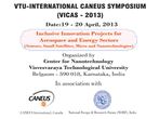VTU international CANEUS Symposium VICAS 2013 starts