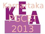 KEA announced PGCET 2013 Entrance Exam Time Table