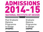 National Institute of Design offers Design Programmes admission 2014