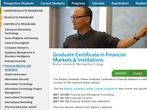 Financial Markets and Institutions - An online Graduate Certificate