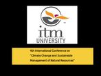 ITM University declares its 4th International Conference