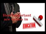 How important are values in education?