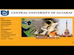 Central University of Gujarat offers PG courses admission 2014