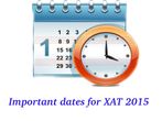 Important dates for XAT 2015