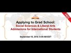 Free Webinar: Applying to Graduate Schools in the US