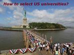 8 steps that influence your selection of best US universities