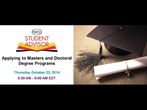 Free Webinar: Applying to Masters and Doctoral Degree Programmes