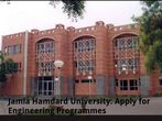 Jamia Hamdard University: Apply for Engineering Programmes
