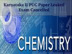 Karnataka II PUC Chemistry Paper Leaked: Exam Cancelled