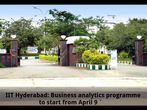 IIT Hyderabad: Business Analytics programme to start from April 9