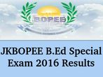 JKBOPEE Declares B.Ed Special Exam 2016 Results