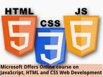 Microsoft: Online course on JavaScript, HTML and CSS Web Development