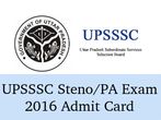 UPSSSC Steno/PA Exam 2016 Admit Card Released
