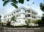 IIT Hyderabad invites applications for PhD (Design) programme