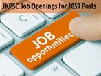 JKPSC Recruitment 2016: Vacancy for 1059 Various Posts