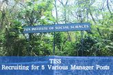 TISS Recruitment 2016: Vacancy for 5 Various Manager Posts, Apply Now TISS Recruitment 2016: Vacancy for 5 Various Manager Posts, Apply Now