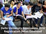 Delhi University Admissions 2016 Registration Dates Extended