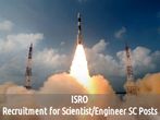 ISRO Job Openings for 375 Scientist/Engineer SC Posts 2016
