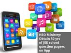 HRD Ministry: Procure 50 yrs of JEE solved question papers on app
