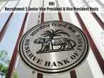 RBI Job Openings for 5 Senior Vice President & Vice President Posts