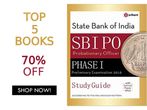 Prepare Now for SBI PO Exam! Top 5 Books with 70% Discount Hurry Prepare Now for SBI PO Exam! Top 5 Books with 70% Discount Hurry