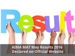 AIMA MAT May 2016 Results Declared on Official Website AIMA MAT May 2016 Results Declared on Official Website