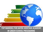 Top Ranking for Hayde Heritage Academy in Green School Programme