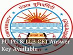 Panjab University PG and LLB CET answer key available