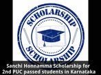 Sanchi Honnamma Scholarship for 2nd PUC passed students in Karnataka