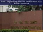 UPSC Engineering Services Examination 2016 results