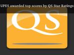 UPES awarded top scores by QS Star Ratings