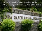 IGNOU Opens Admissions for MBA 2017 Batch