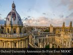 Oxford University Announces Its First MOOC In Economics