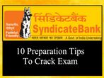 How To Prepare For Syndicate Bank Specialist Officer (SO) Exam?
