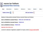 JNU Recruitment 2019: Apply Online For 267 Professors And Associate Professors Post Before August 19 JNU Recruitment 2019: Apply Online For 267 Professors And Associate Professors Post Before August 19