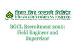 Bihar Grid Recruitment 2020 For Field Engineers And Field Supervisors, Apply Offline Before May 31