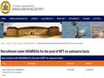 Bangalore Rural ZP Recruitment 2020 For BFT Posts Under MGNREGA, Apply Online From June 15 Onwards