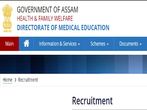 DME Assam Recruitment 2020 For 484 Staff Nurse (Critical Care) Posts, Apply Online Before October 7