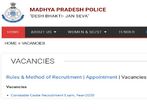 MP Police Vacancy 2020 For 4000 Constable (GD and Radio) Posts Through MP Police Constable Cadre Recruitment Exam 2020
