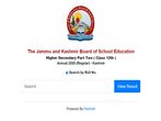 JKBOSE 12th Result 2020 Kashmir Division Declared At jkbose.ac.in JKBOSE 12th Result 2020 Kashmir Division Declared At jkbose.ac.in