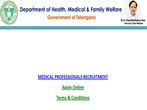 Telangana Medical Recruitment 2021: Apply Online For 50000 MBBS And Nurse Vacancies Before May 22