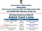 MAH CET Admit Card 2021 Released For 3-Year Law Course, Check Download Link