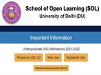 DU SOL Admission 2021: Check Registration, Eligibility, Last Date And Other Details