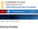 SSA Assam Recruitment 2022 For 1346 Assistant Teachers In Assam Lower And Upper Primary Schools. Check Details